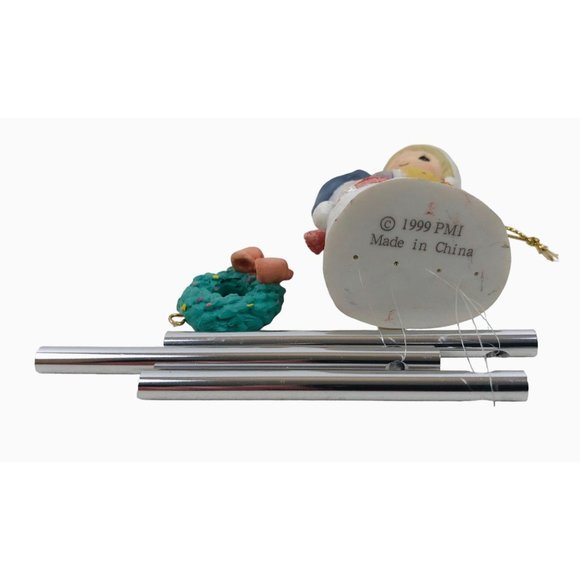 Precious Moments Snowman Girl Windchime Enesco 672289 Resin 1999 Ornament - Picture 8 of 10